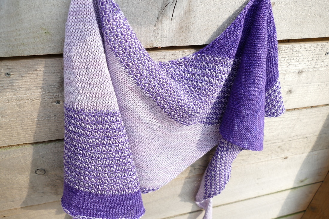 linen knitted scarf